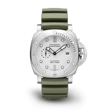 panerai submersible green strap